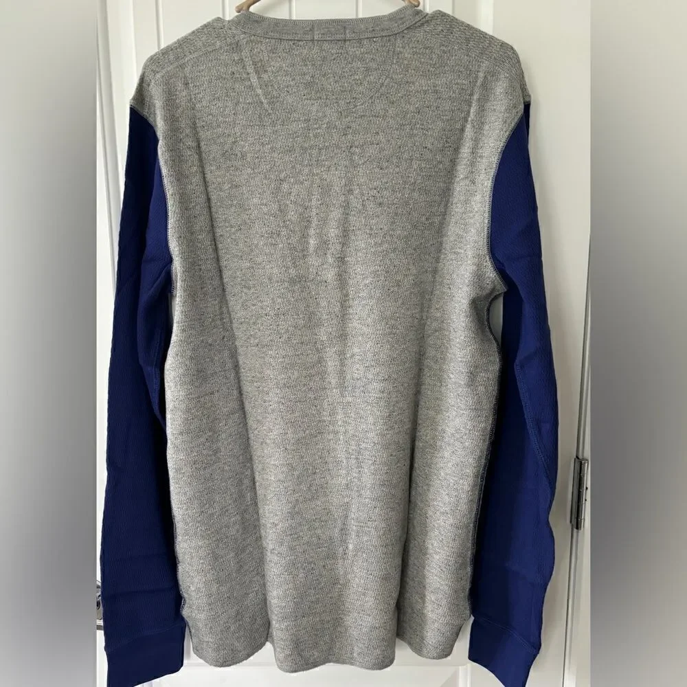 J.Crew Mens Colorblock Baseball Henley  NWT